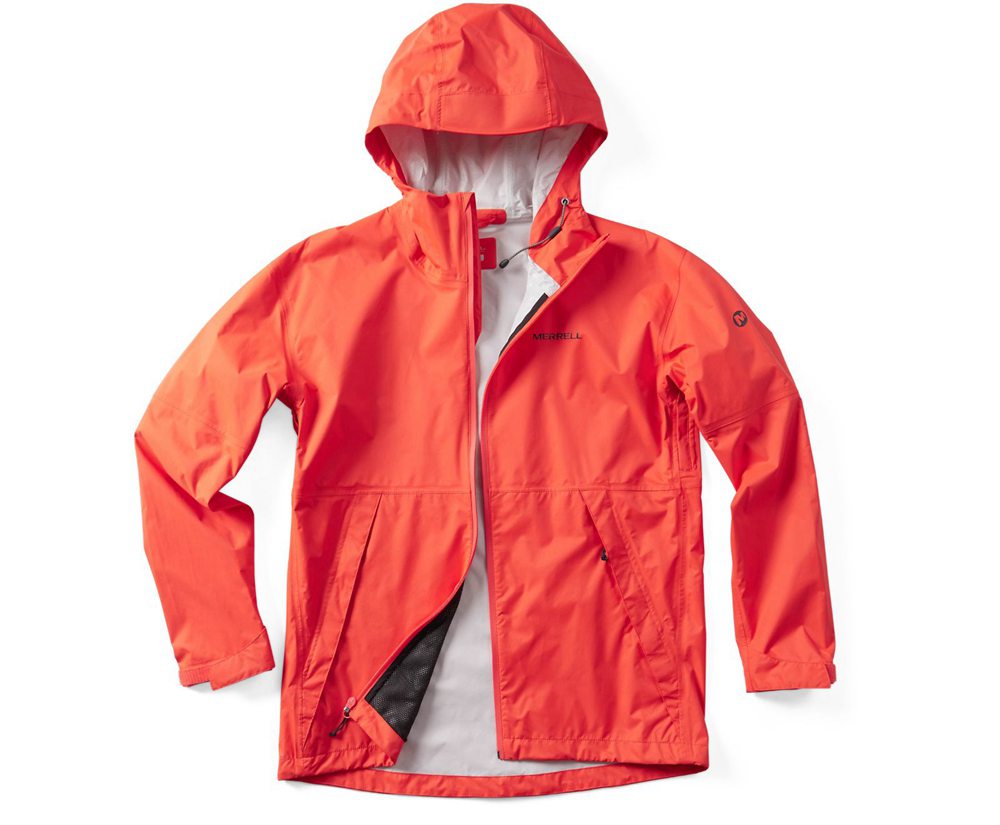 Merrell Jackets Orange - Fallon Rain - Womens 43TRBWYMV